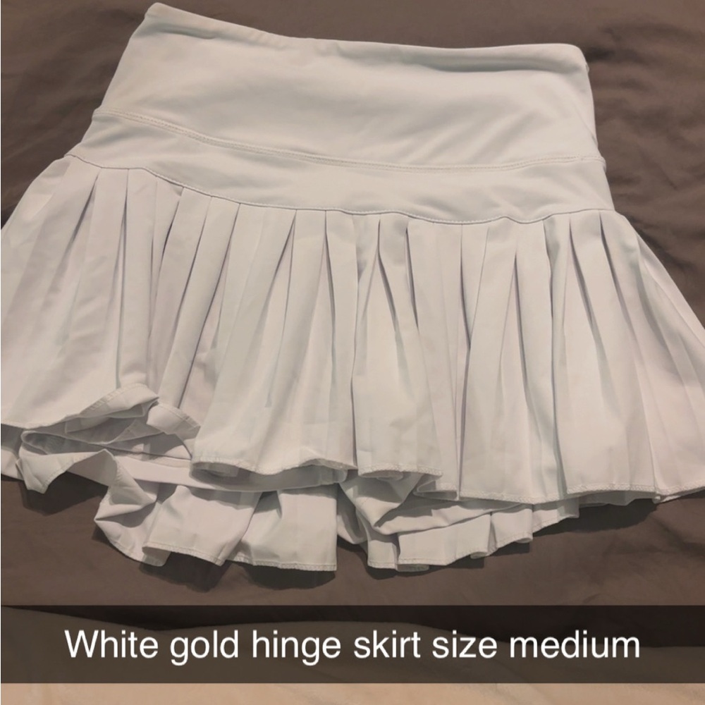 White Pleated Skirt